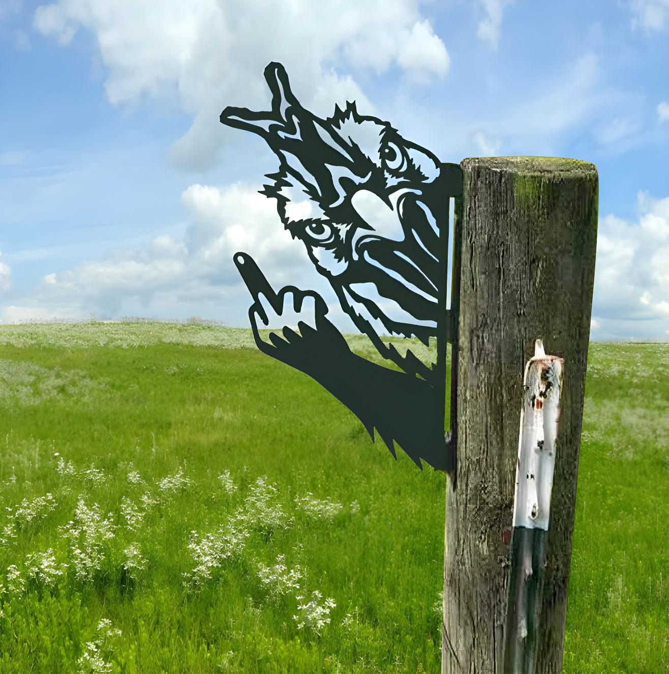 Arte de Jardín de Cerca de Animales Up Yours