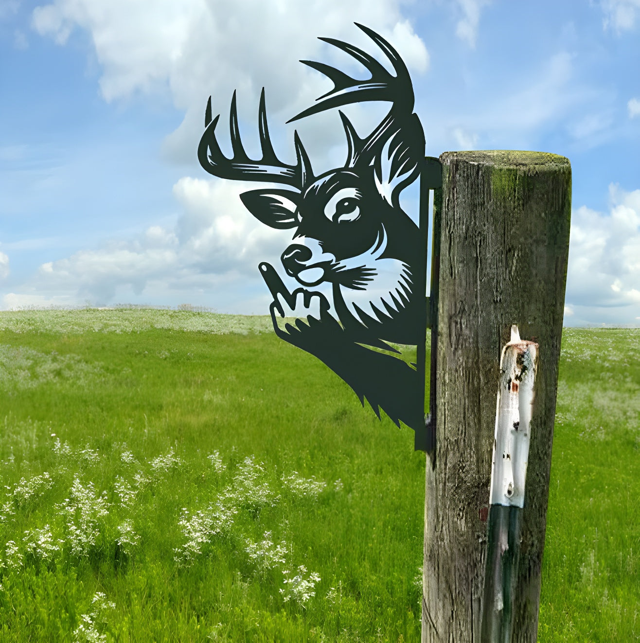Arte de Jardín de Cerca de Animales Up Yours