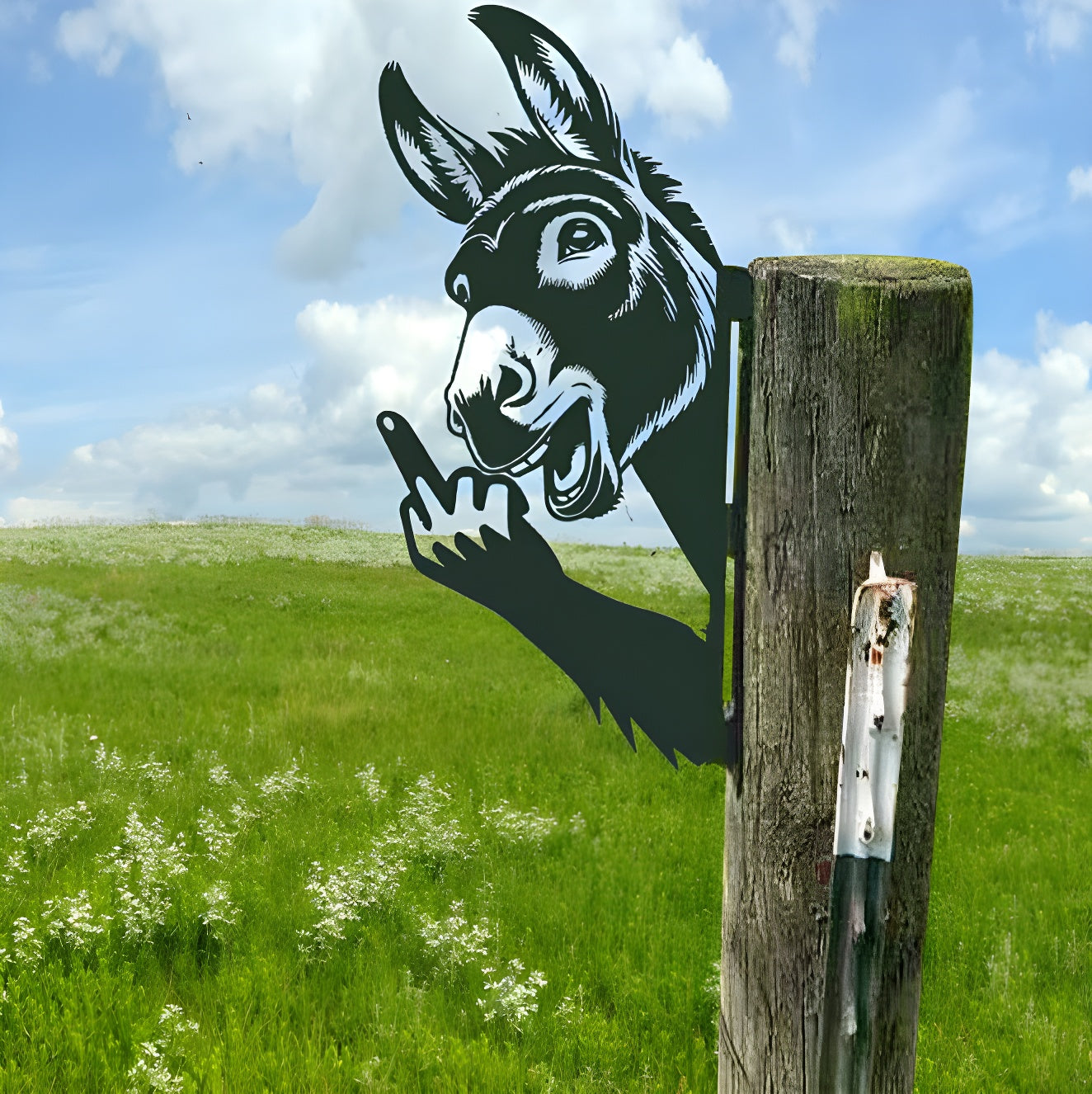 Arte de Jardín de Cerca de Animales Up Yours