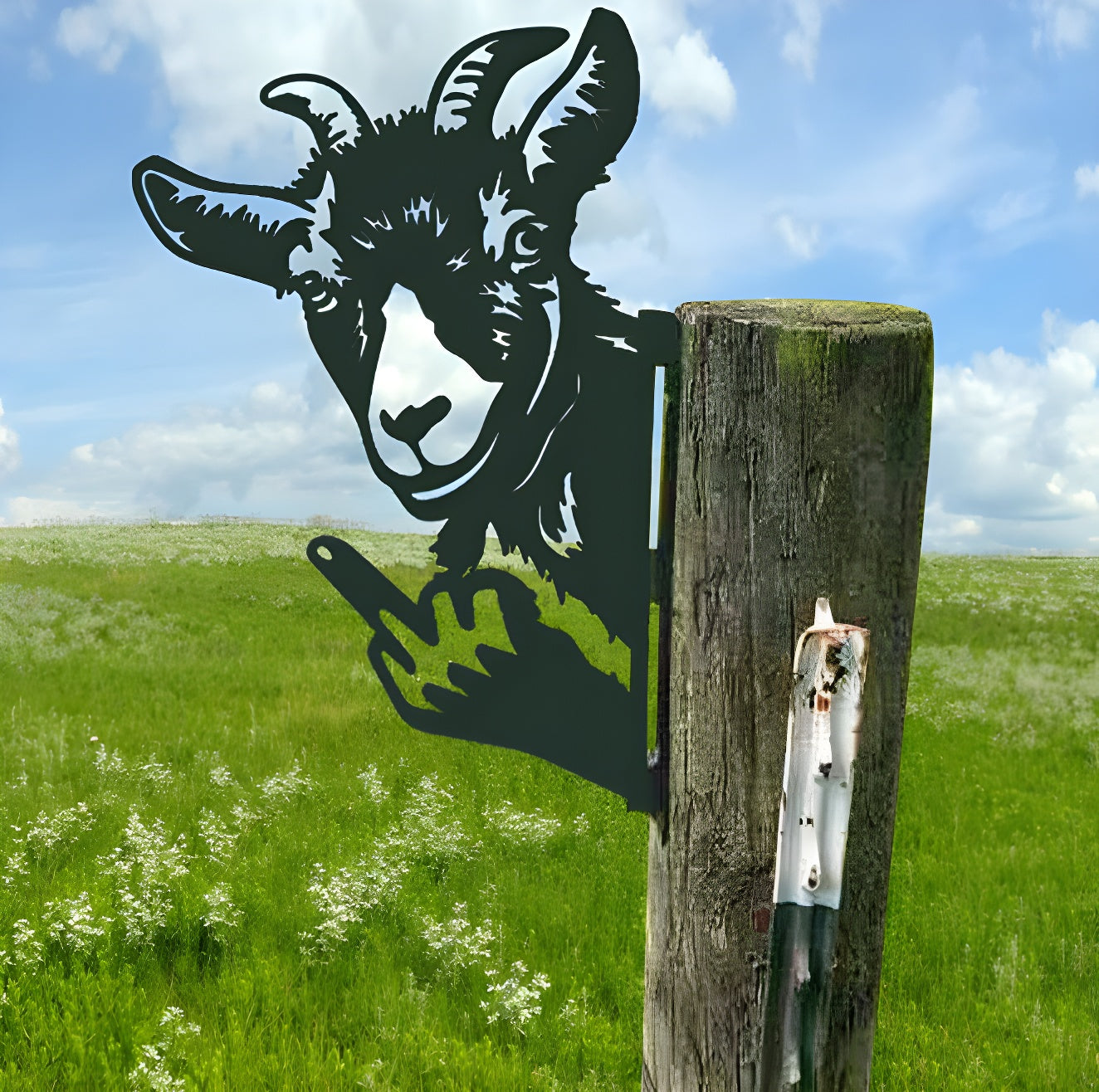 Arte de Jardín de Cerca de Animales Up Yours