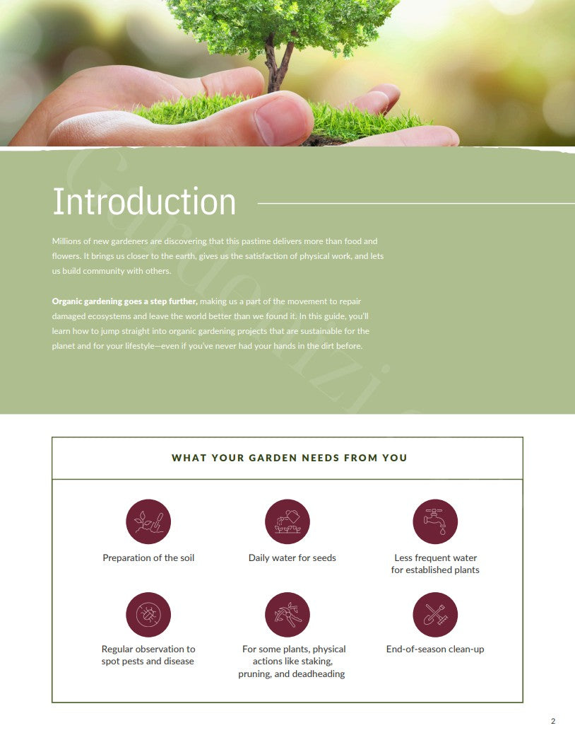 Ebook - Guía del Primer Jardín Orgánico • Gardenizi