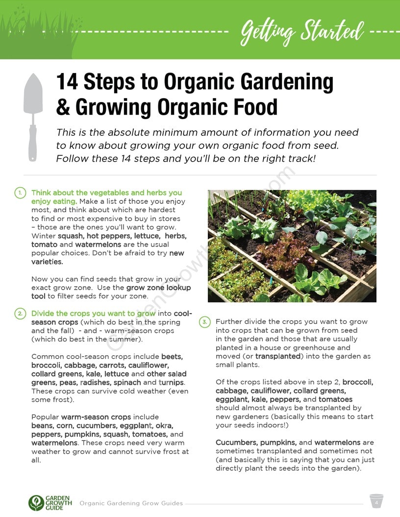 Ebook Guías de Cultivo de Jardinería de Verduras Orgánicas | Ebook Gardenizi