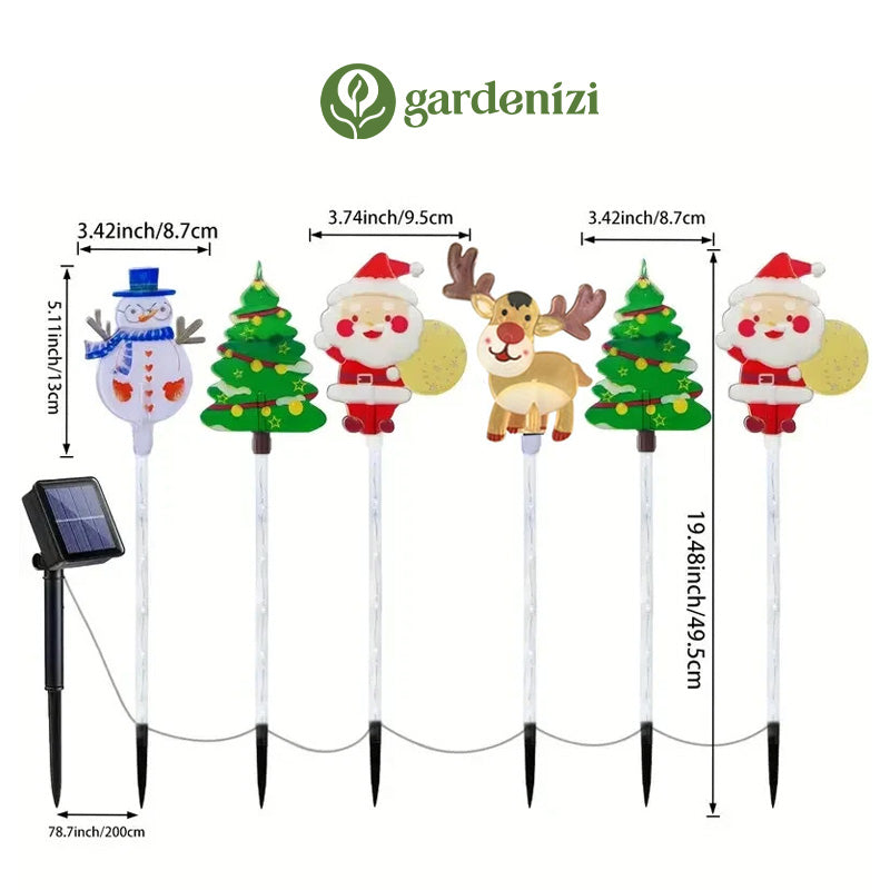 6-pack Solar Christmas Decorative Lights