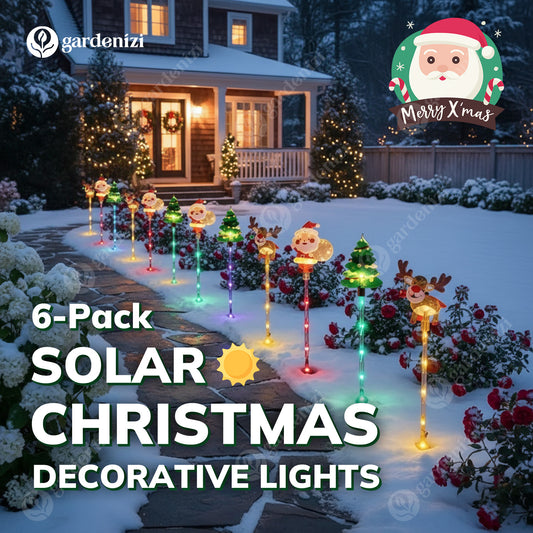 6-pack Solar Christmas Decorative Lights