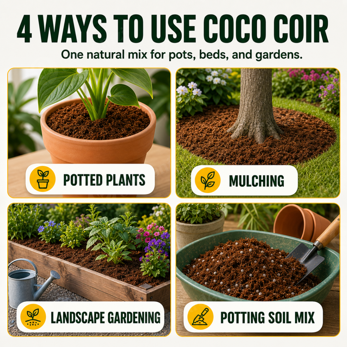Fibra de Coco Orgánica • Gardenizi