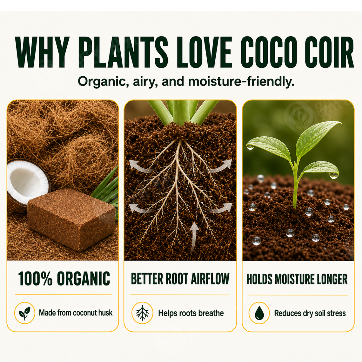 Fibra de Coco Orgánica • Gardenizi