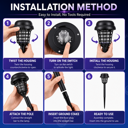 Outdoor Solar Mosquito Zapper Light • Gardenizi